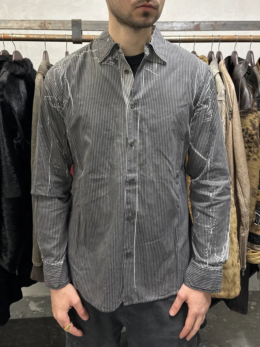 SS2007 Prada Ligth Grey Contemporary Shirt (M/L) CyJqgIP 1