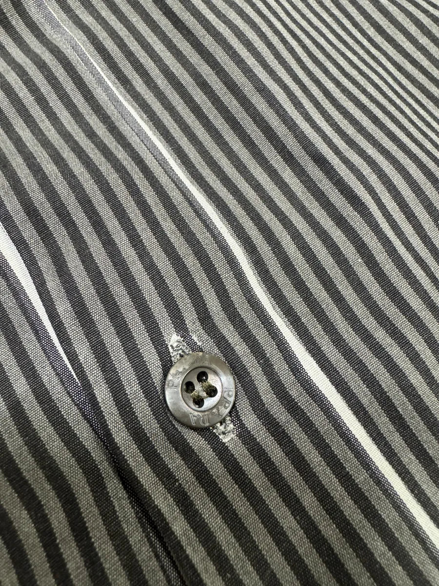 SS2007 Prada Ligth Grey Contemporary Shirt (M/L) CyJqgIP 10
