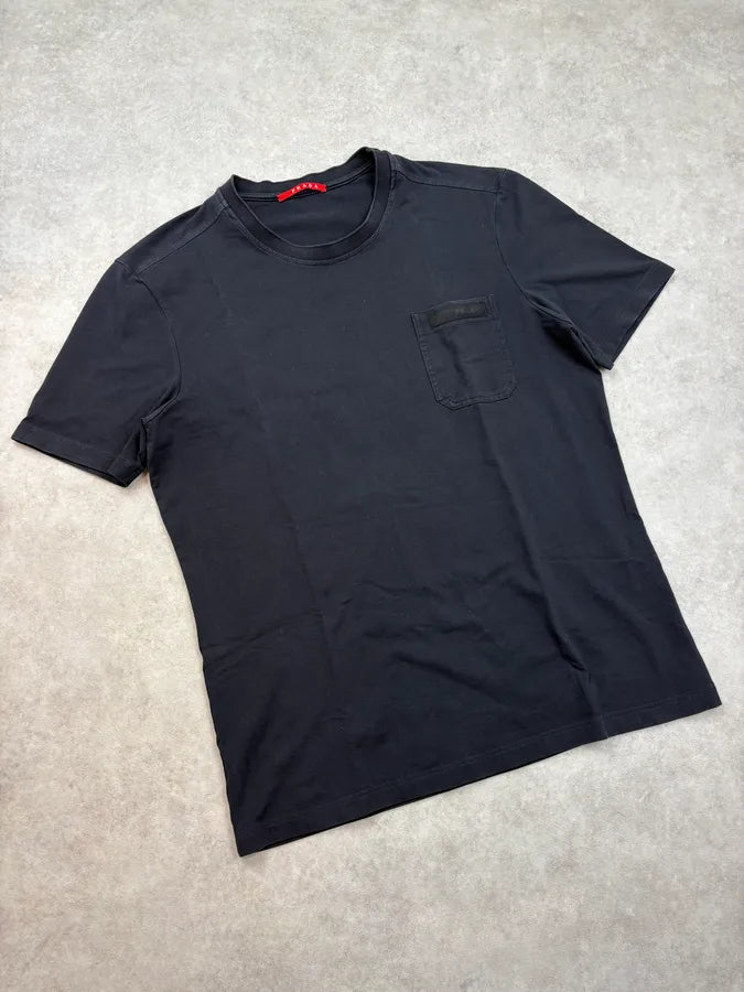 SS2007 Prada Navy Pocket T-Shirt hEiuDun 3