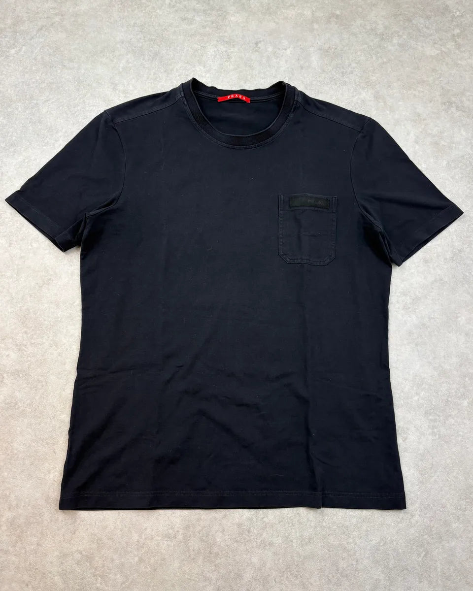 SS2007 Prada Navy Pocket T-Shirt hEiuDun 0