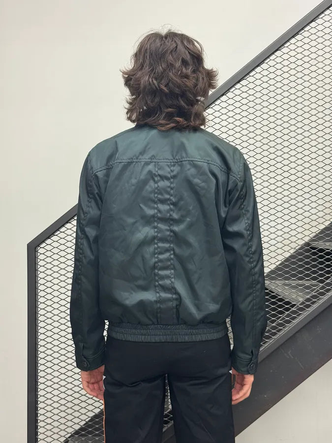 SS2007 Prada Fir Green Nylon Cargo Light Jacket JBwpLEO 2