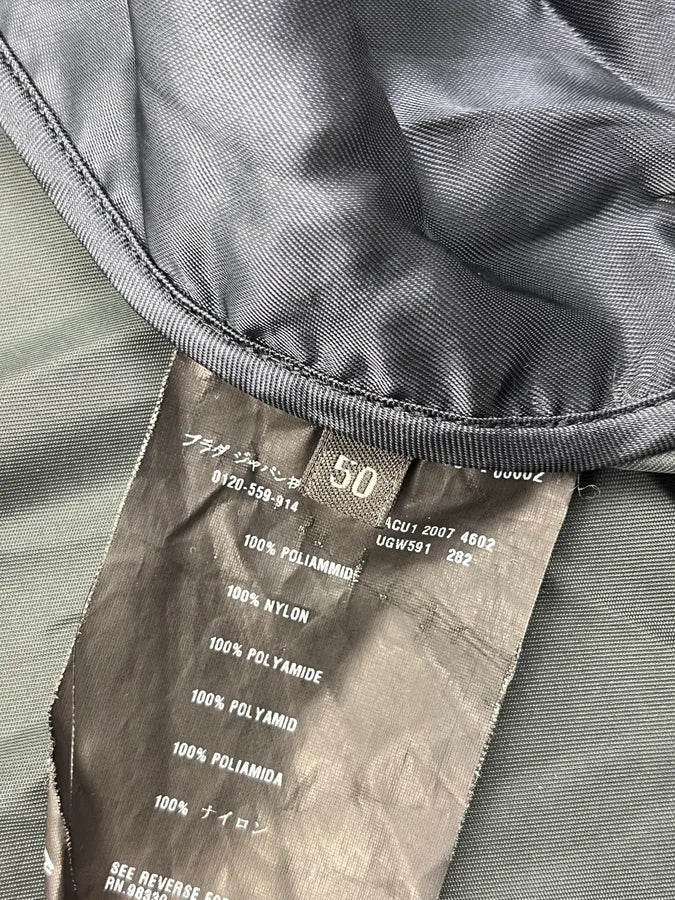 SS2007 Prada Fir Green Nylon Cargo Light Jacket JBwpLEO 11