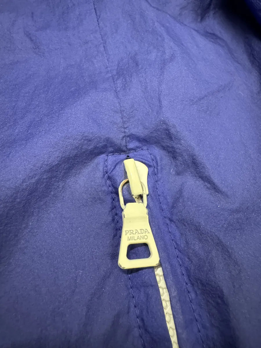 SS2007 Prada Royal Blue Light Tactical Hooded Nylon Jacket (M) 10