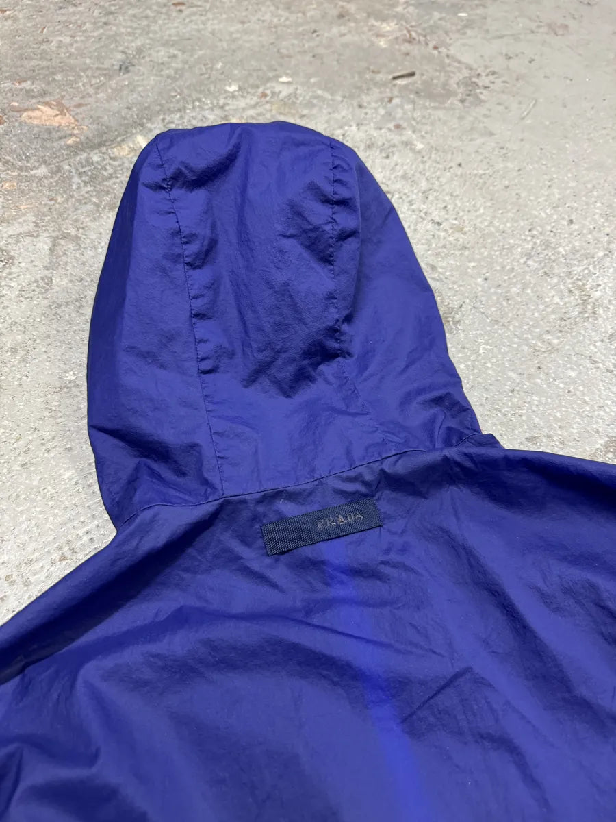 SS2007 Prada Royal Blue Light Tactical Hooded Nylon Jacket (M) 13