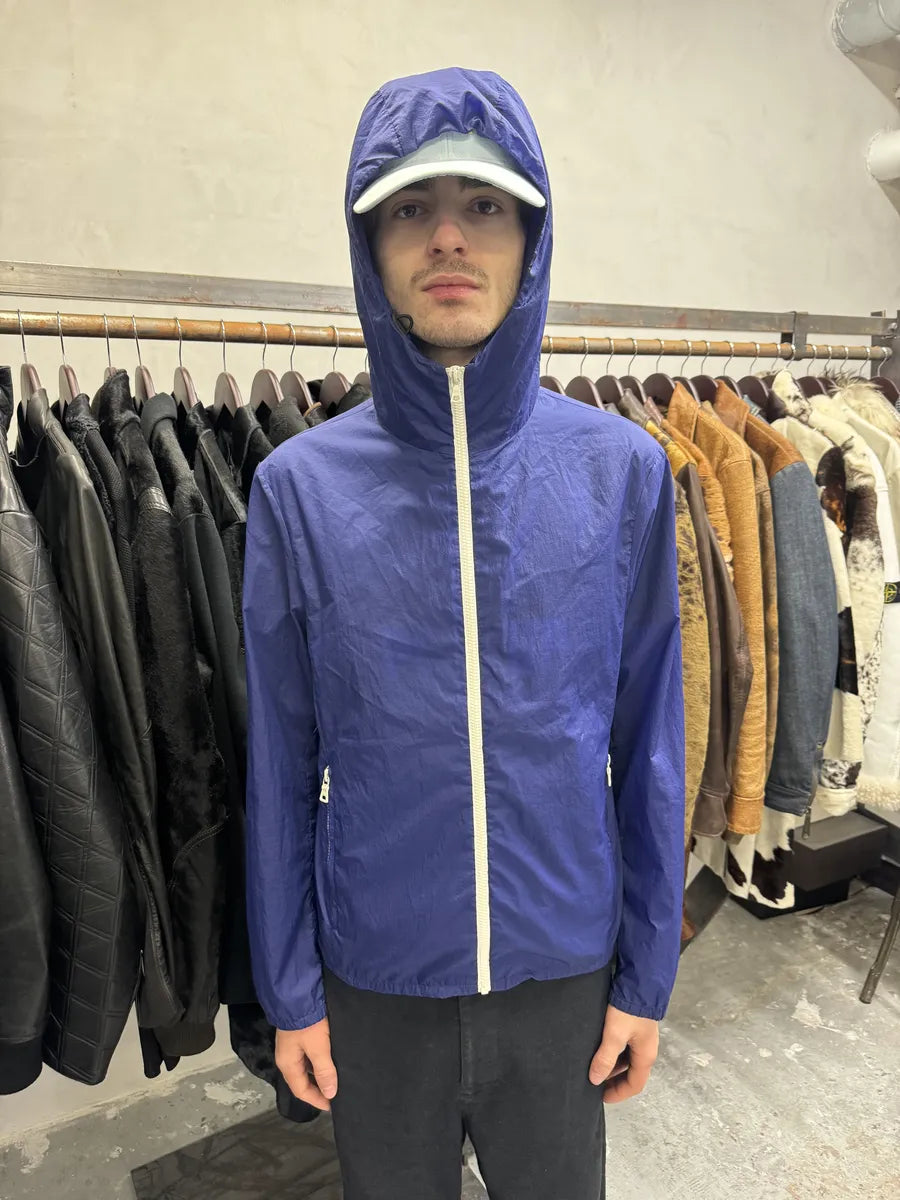 SS2007 Prada Royal Blue Light Tactical Hooded Nylon Jacket (M) 2