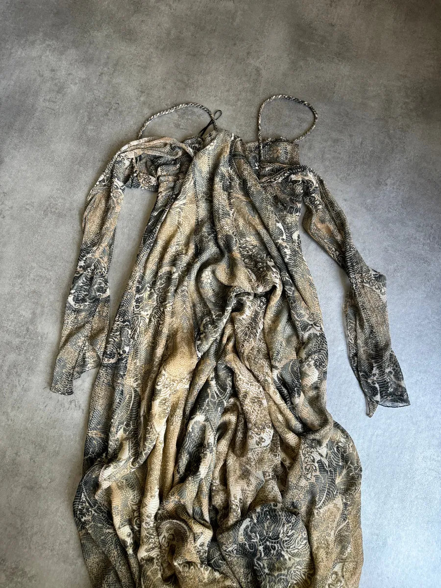 SS2007 Roberto Cavalli for H&M Silk Dress DMSVqrG 7