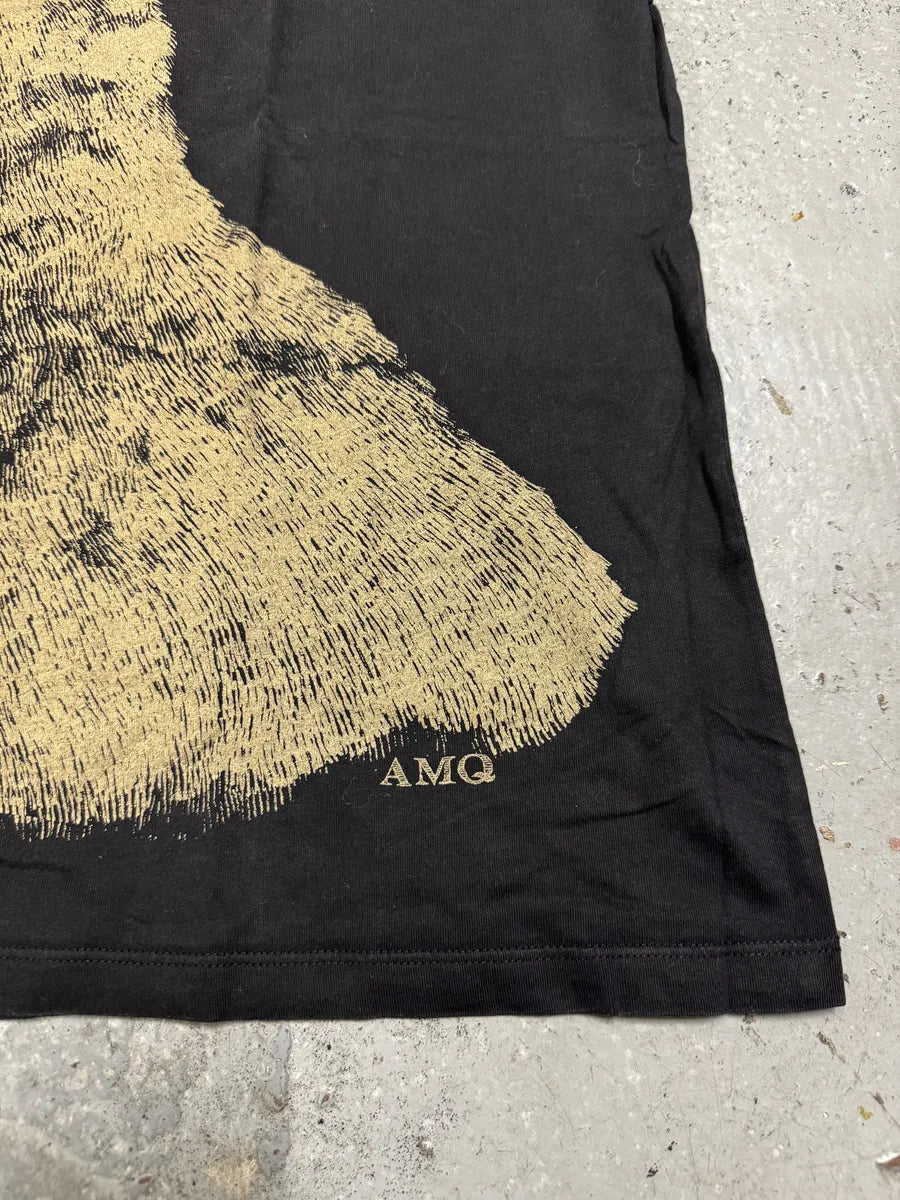 SS2008 Alexander Mcqueen Black Wolf T-Shirt zJfUPVp 5