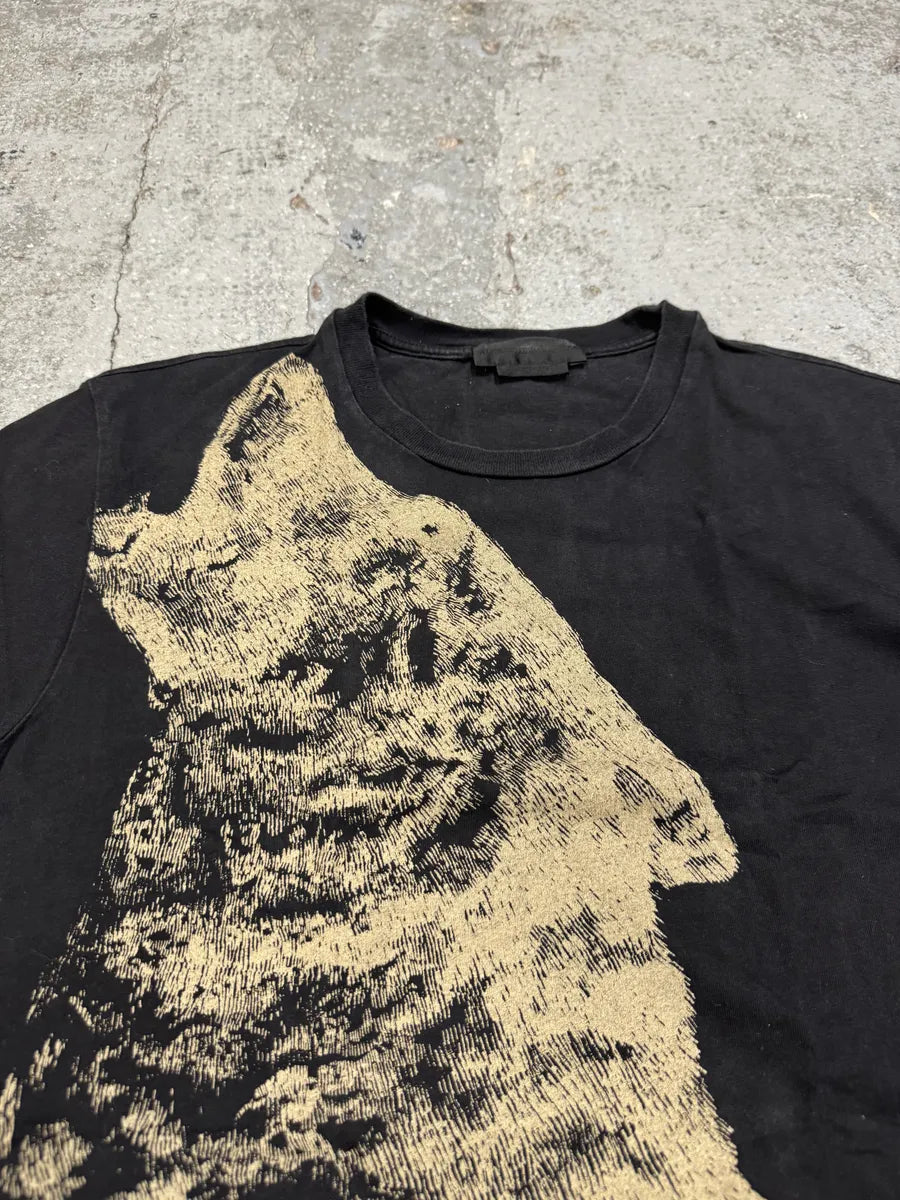 SS2008 Alexander Mcqueen Black Wolf T-Shirt zJfUPVp 6