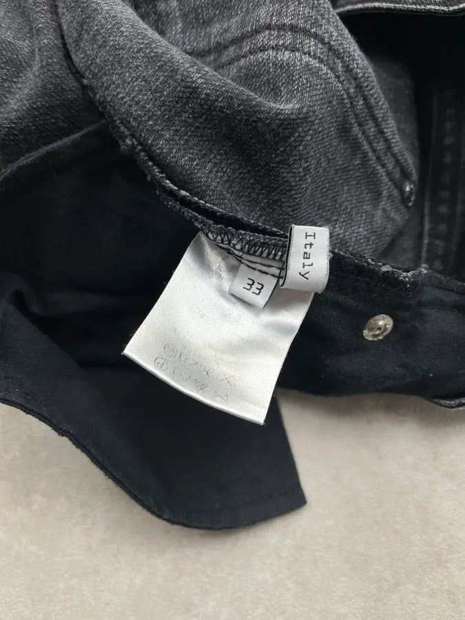 SS2008 Balenciaga Slim Black Faded Denim Jeans gWQXxMg 11