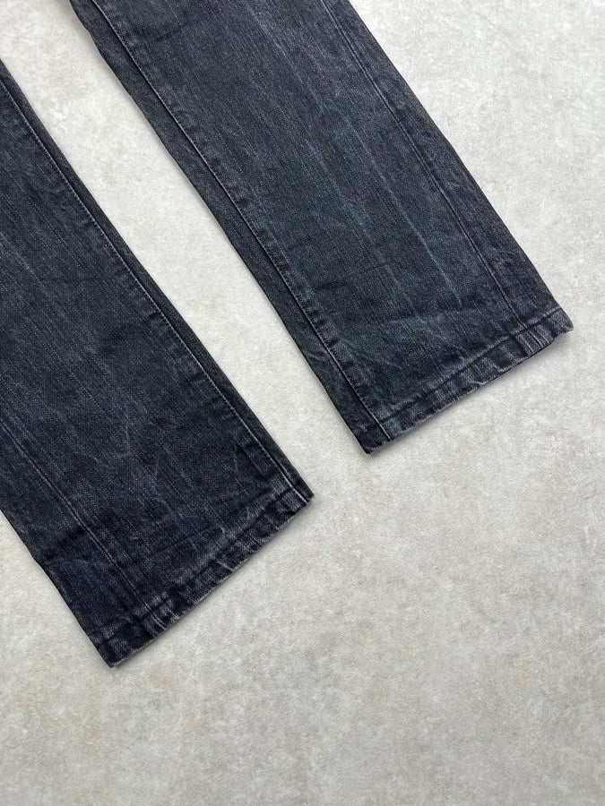 SS2008 Balenciaga Slim Black Faded Denim Jeans gWQXxMg 6