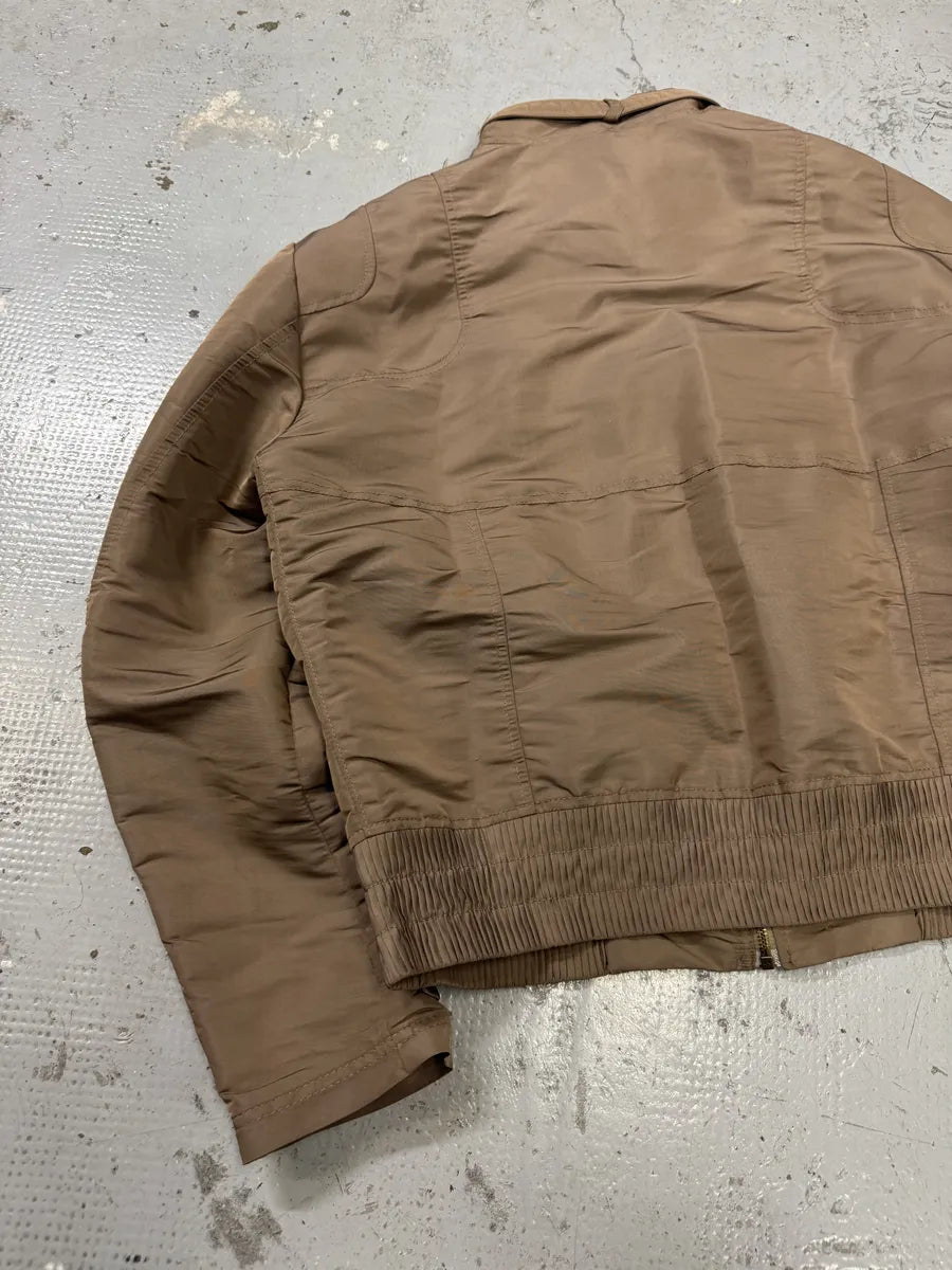 SS2008 Cavalli Biker Beige Buttoned Jacket wJodRSt 5