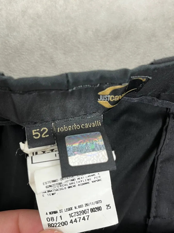 SS2008 Cavalli Black Classy Tailored Pants HezBOWB 10