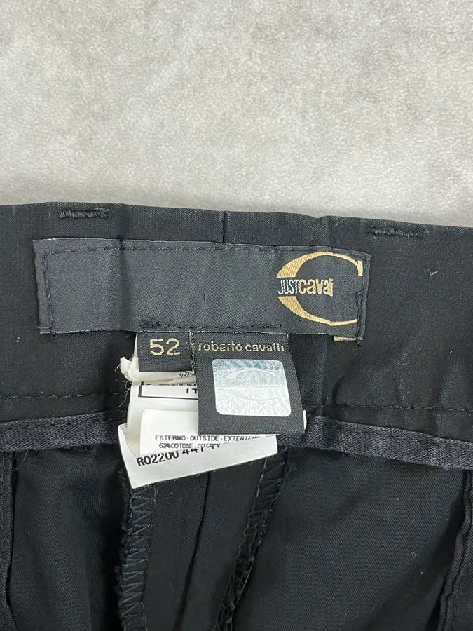 SS2008 Cavalli Black Classy Tailored Pants HezBOWB 9