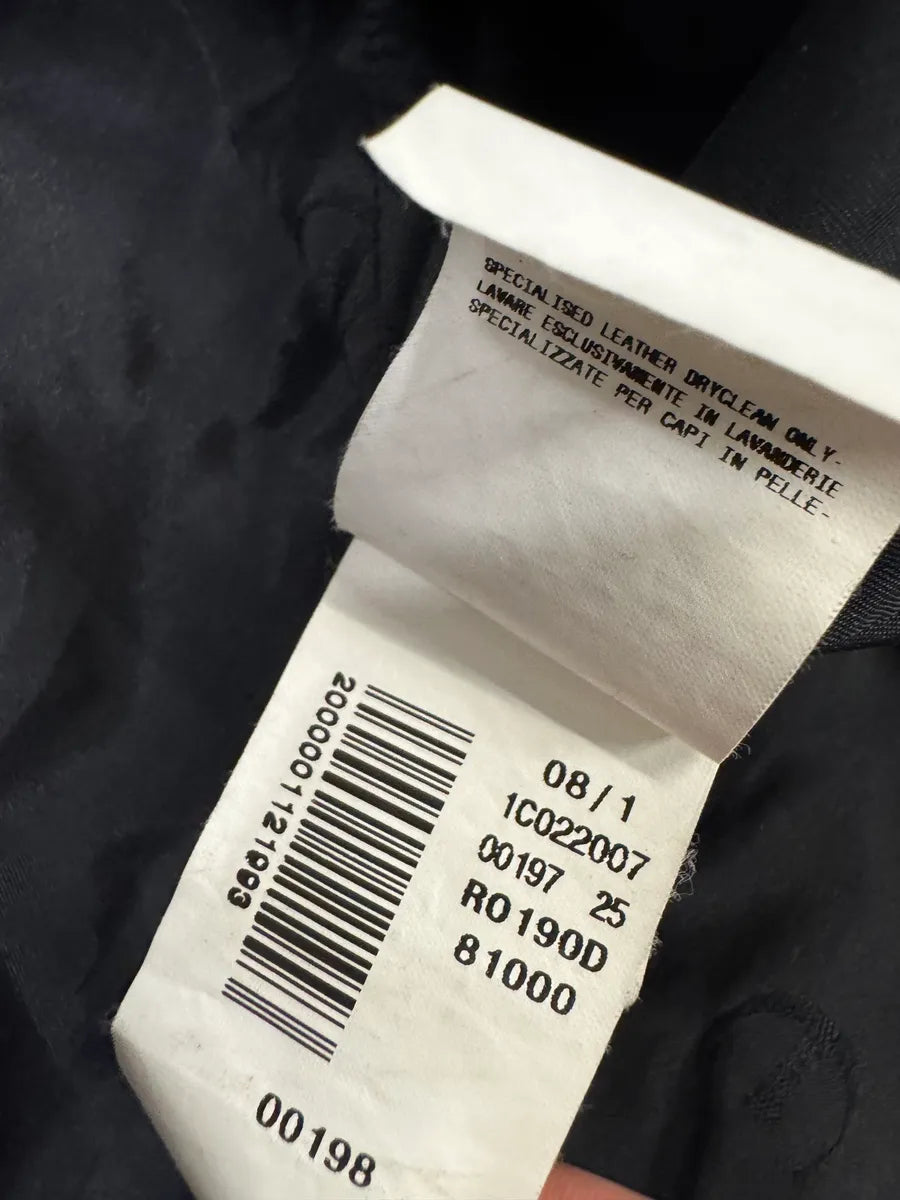 SS2008 Cavalli Moto Biker Black Leather Jacket (L/XL) rREfMMQ 12