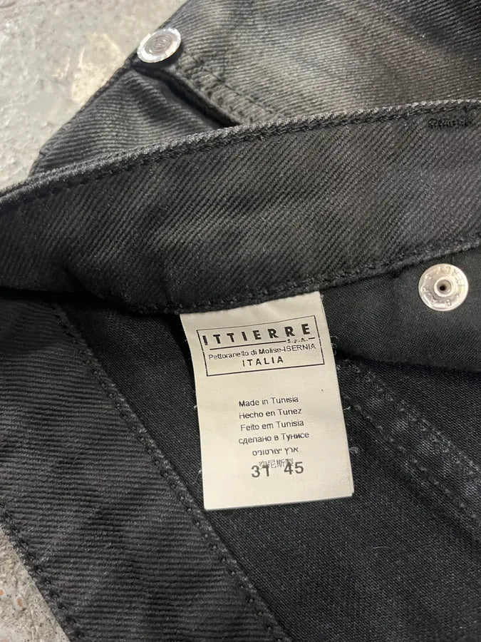 SS2008 Cavalli Obscure Black Waxed Effect Denim Jeans QueTJUF 8