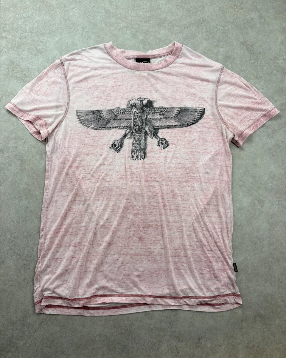 SS2008 Cavalli Pink Eagle Totem T-Shirt hFbSbse 0
