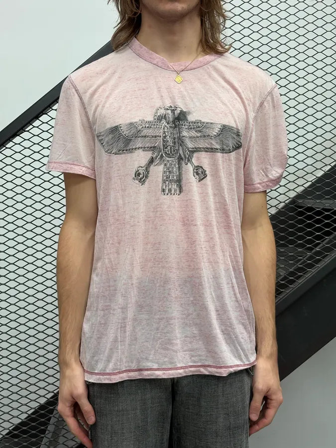 SS2008 Cavalli Pink Eagle Totem T-Shirt hFbSbse 1