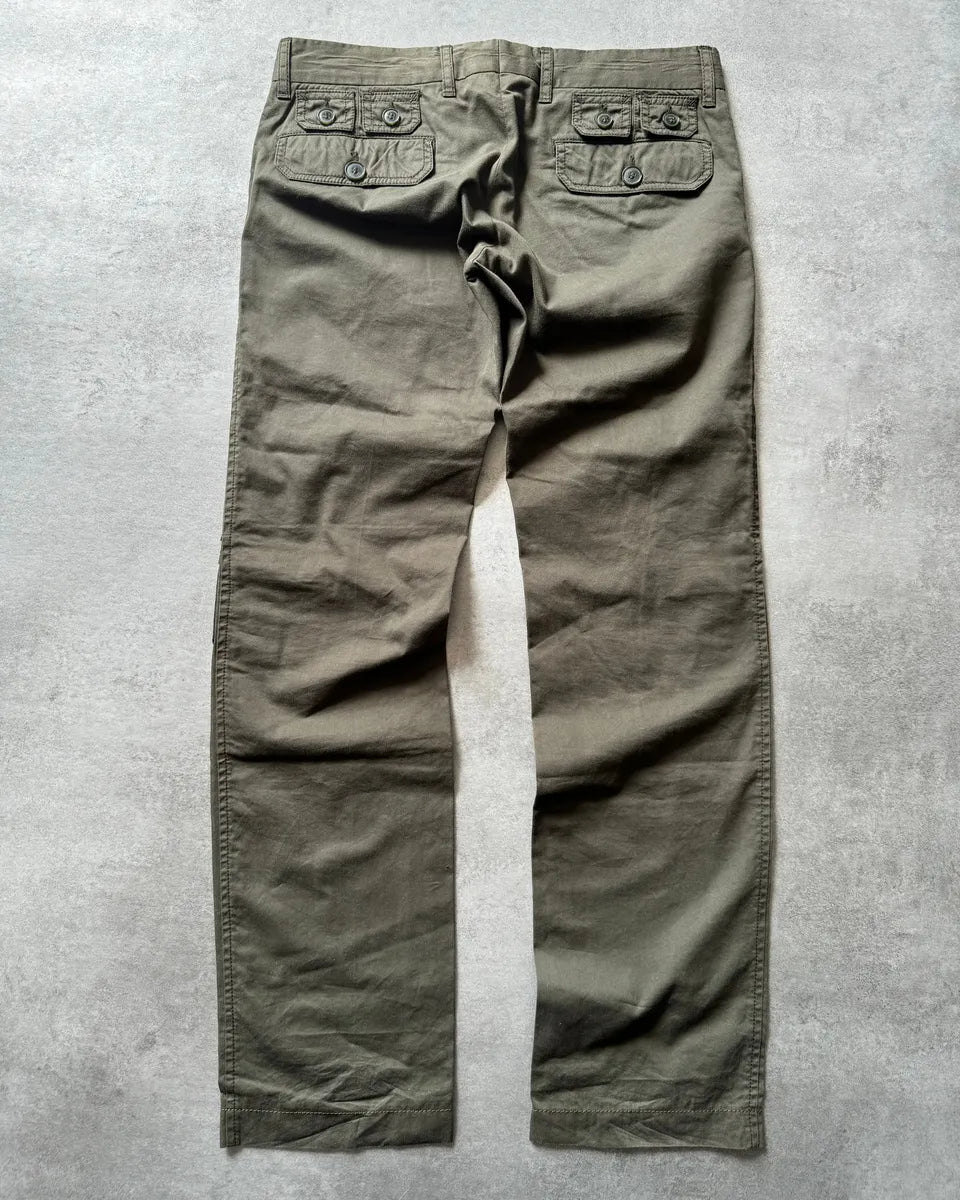 SS2008 Dolce & Gabbana 25 Pockets Cargo Olive Pants VtZMqPT 1
