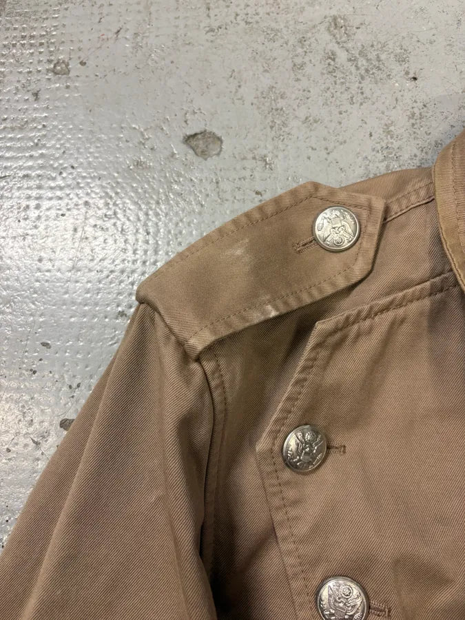 SS2008 Dolce & Gabbana Beige Double-Breasted Officer Napoleon Jacket aWKkMdt 11
