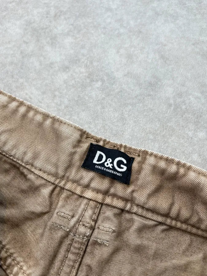 SS2008 Dolce & Gabbana Beige Multi-Zip Shorts fmiAtmb 12