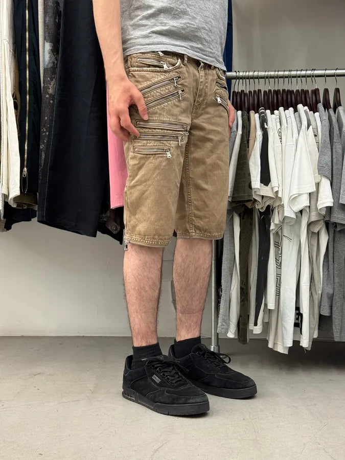 SS2008 Dolce & Gabbana Beige Multi-Zip Shorts fmiAtmb 3