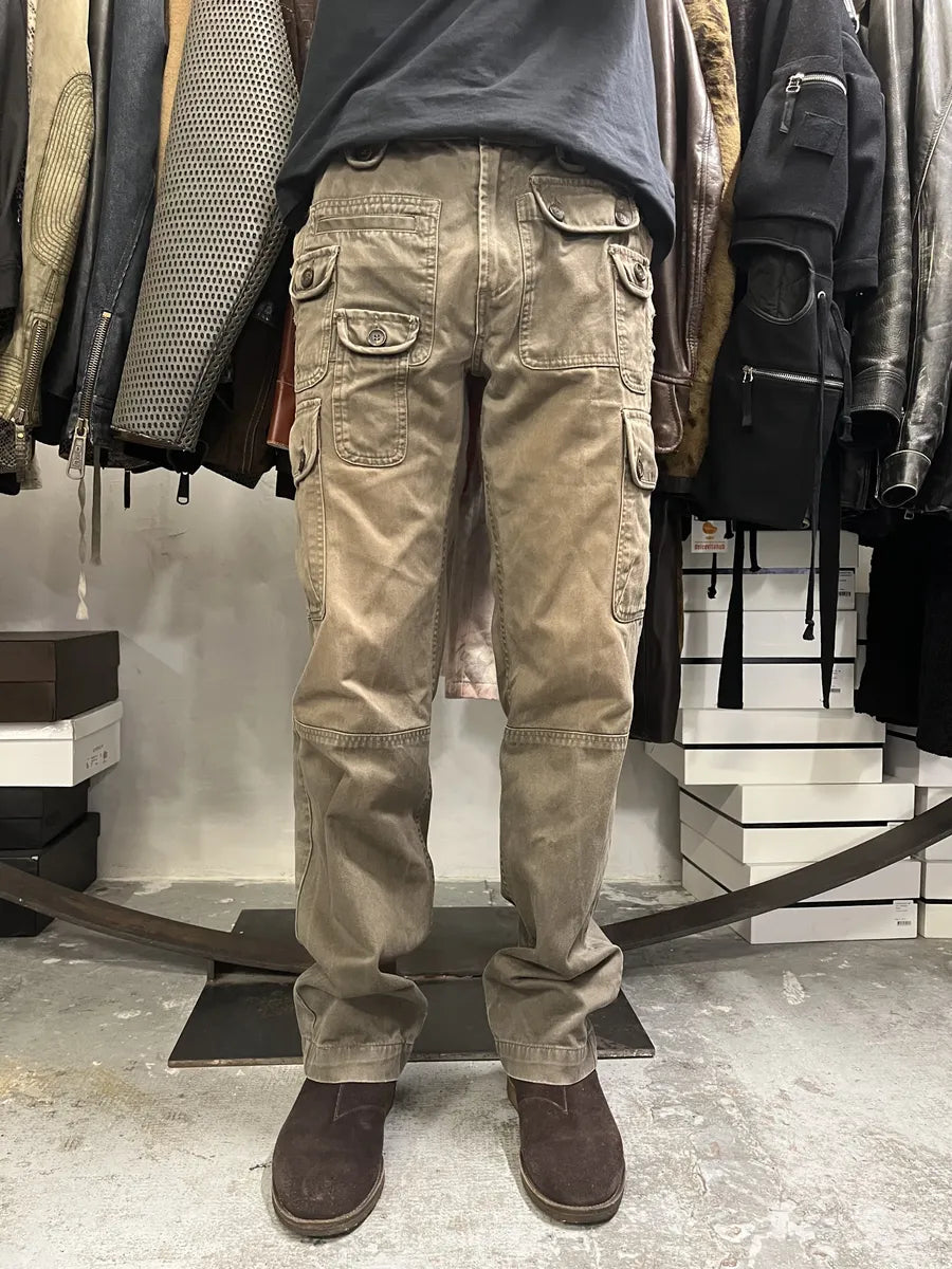 SS2008 Dolce & Gabbana Brown Faded Multi Pockets Pants tdaxkBG 1