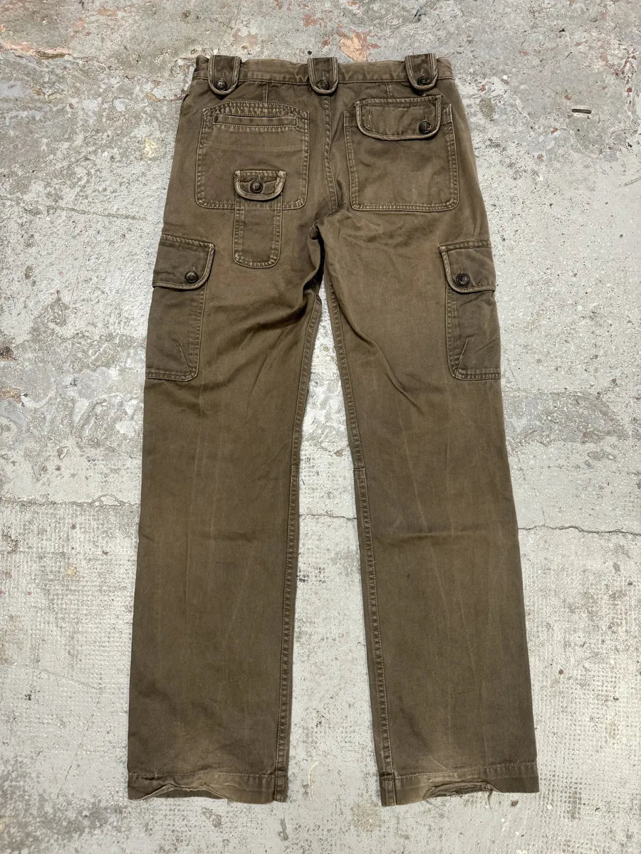 SS2008 Dolce & Gabbana Brown Faded Multi Pockets Pants tdaxkBG 4