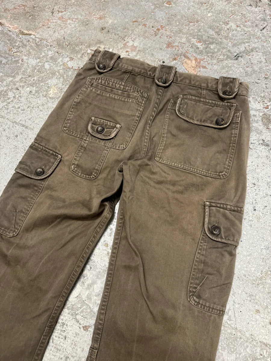 SS2008 Dolce & Gabbana Brown Faded Multi Pockets Pants tdaxkBG 6