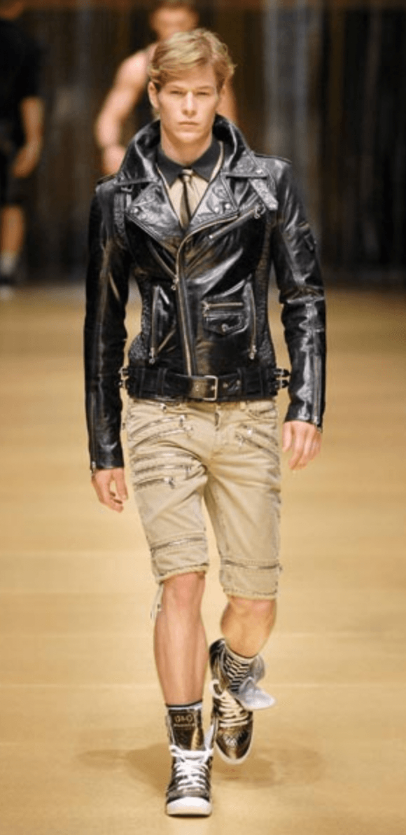 SS2008 Dolce & Gabbana Camel Multi-Zip Denim Shorts iNsugbO 1