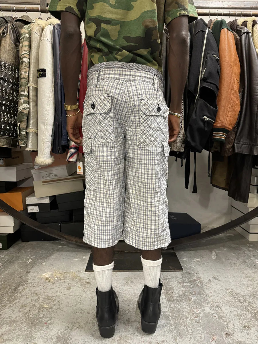 SS2008 Dolce & Gabbana Checkered White Shorts GgILAXY 2