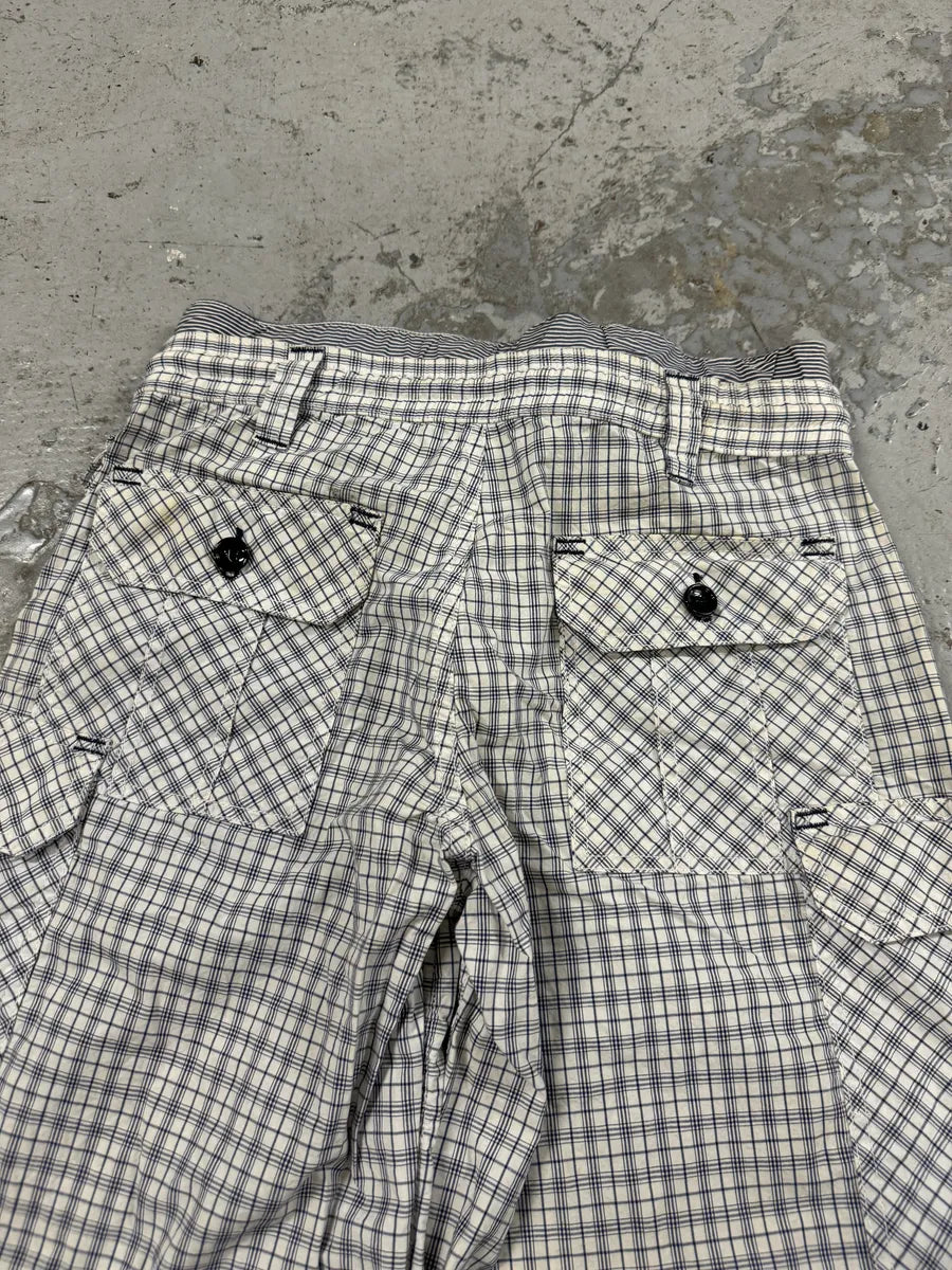 SS2008 Dolce & Gabbana Checkered White Shorts GgILAXY 8