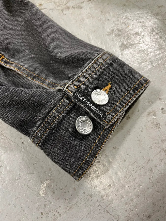 SS2008 Dolce & Gabbana Grey Denim Jacket (M/L) 6
