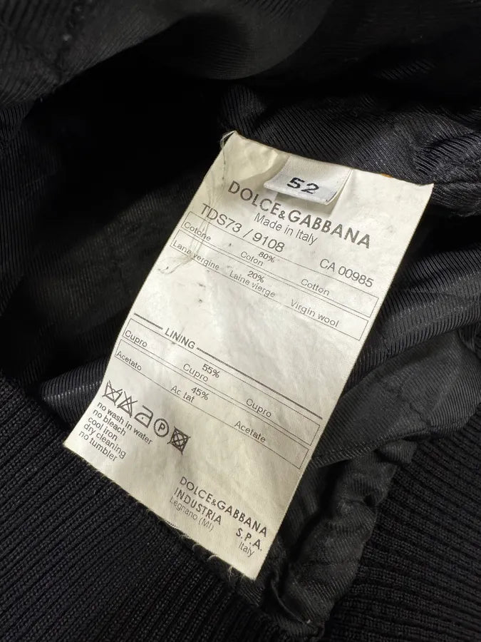 SS2008 Dolce & Gabbana Grey Navy Velvet Faded Buttoned Jacket (L) SoPVXAh 8