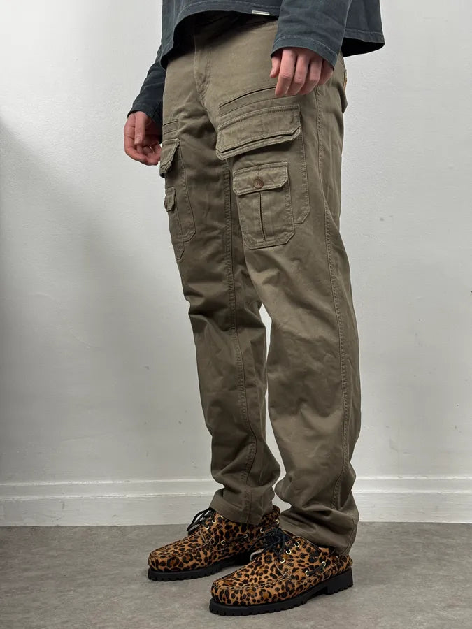 SS2008 Dolce & Gabbana Khaki Brown Cargo Utility Pants dHiaoxt 1