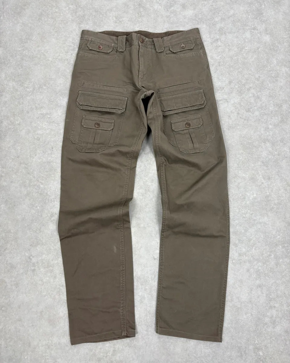 SS2008 Dolce & Gabbana Khaki Brown Cargo Utility Pants dHiaoxt 3
