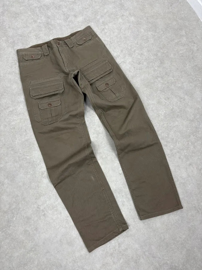 SS2008 Dolce & Gabbana Khaki Brown Cargo Utility Pants dHiaoxt 4