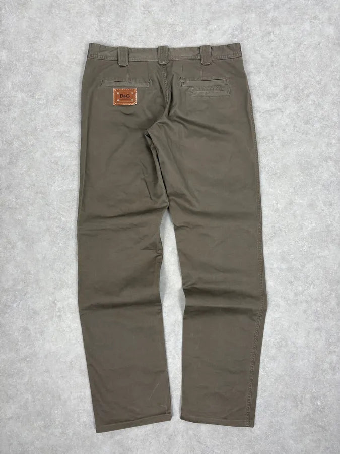 SS2008 Dolce & Gabbana Khaki Brown Cargo Utility Pants dHiaoxt 6