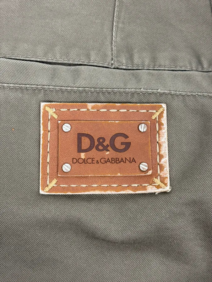 SS2008 Dolce & Gabbana Khaki Brown Cargo Utility Pants dHiaoxt 8