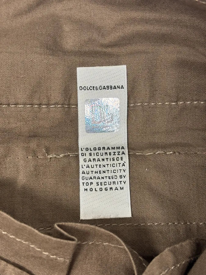 SS2008 Dolce & Gabbana Khaki Brown Cargo Utility Pants dHiaoxt 9