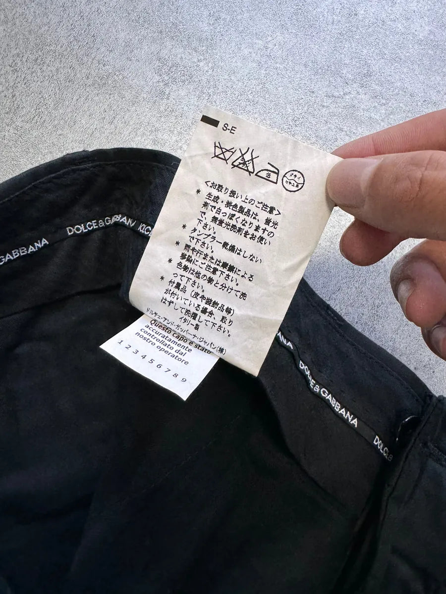 SS2008 Dolce & Gabbana Multi-Pocket Cargo Black Pants bNwsCVN 6