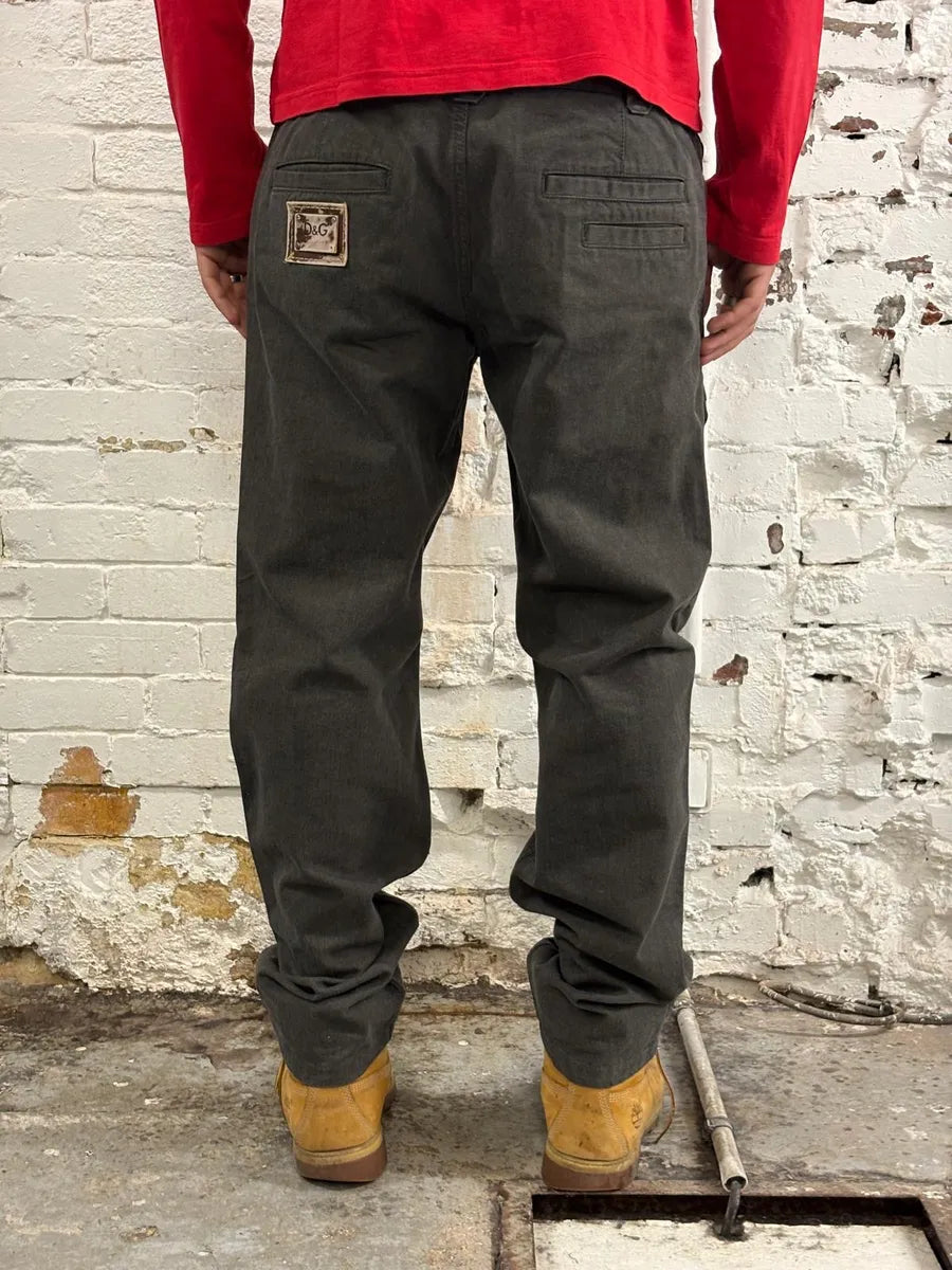 SS2008 Dolce & Gabbana Multi-Pocket Cargo Grey Pants UpLnlSn 2
