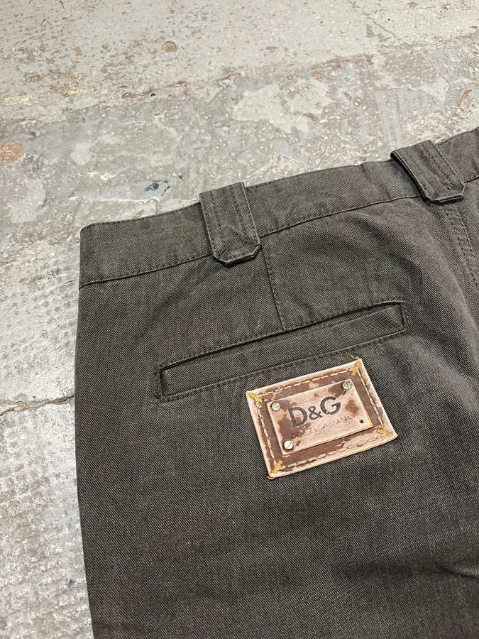 SS2008 Dolce & Gabbana Multi-Pocket Cargo Grey Pants UpLnlSn 9