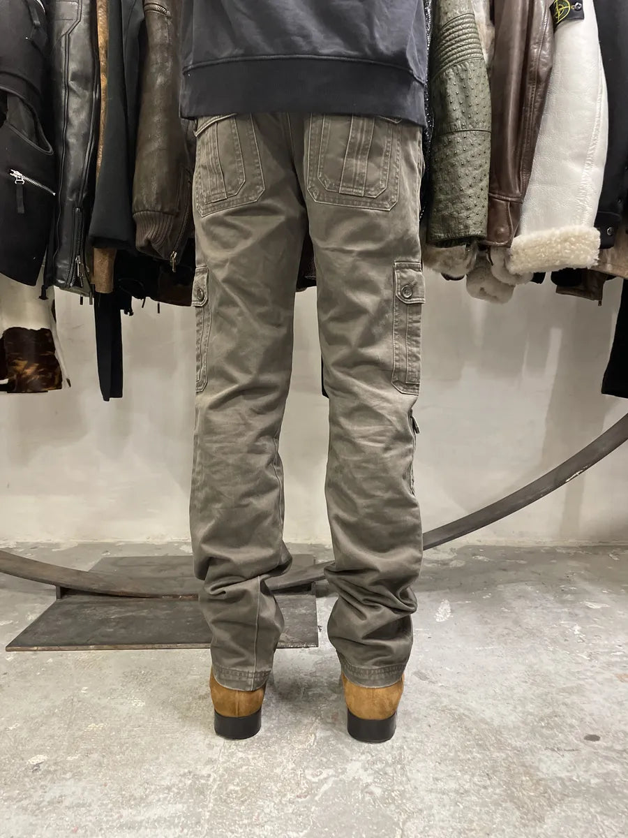 SS2008 Dolce & Gabbana Multi Pockets Cargo Olive Pants (S) 3