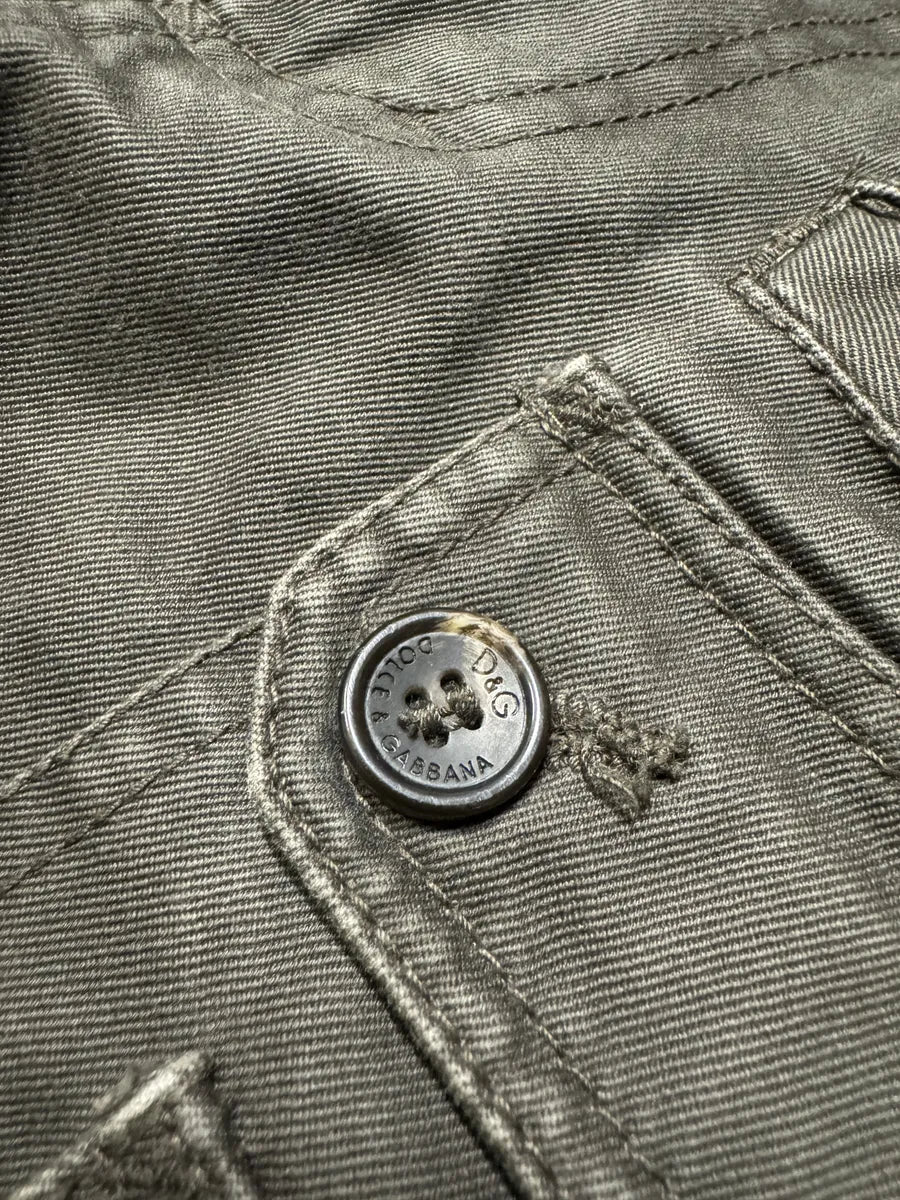 SS2008 Dolce & Gabbana Multi Pockets Cargo Olive Pants (S) 7