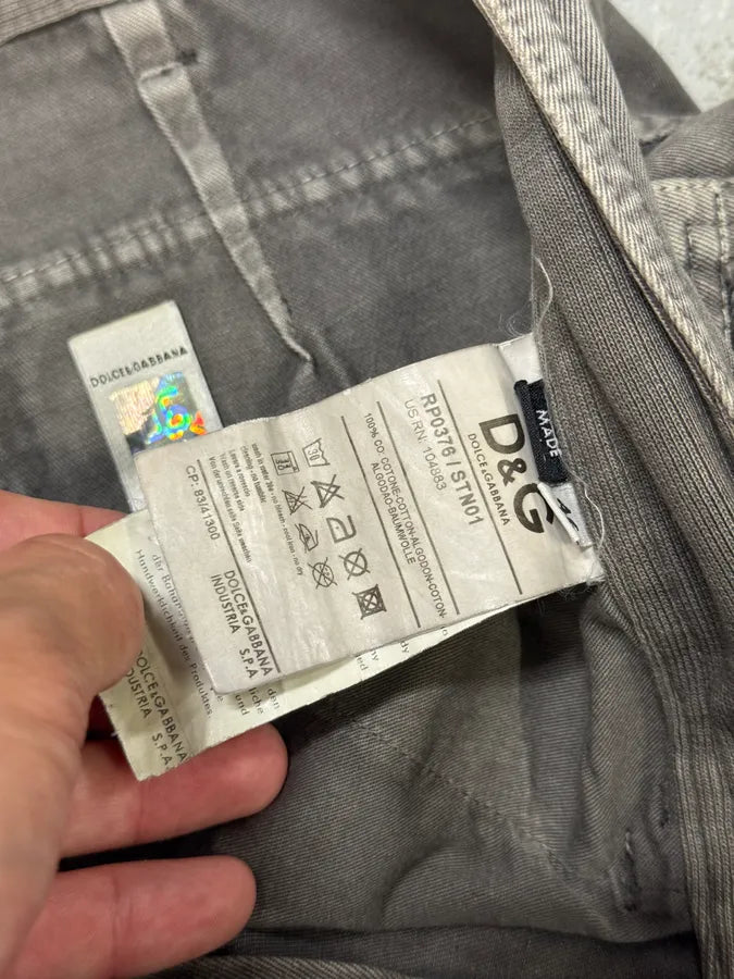 SS2008 Dolce & Gabbana Multi Pockets Grey Pants KdrjyPM 10