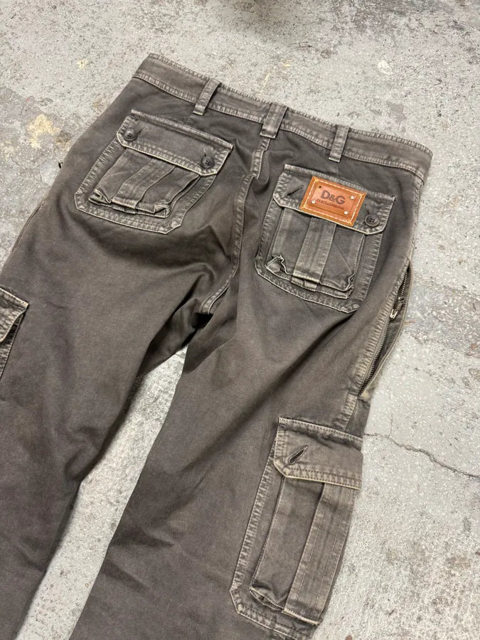 SS2008 Dolce & Gabbana Multi Pockets Grey Pants KdrjyPM 5