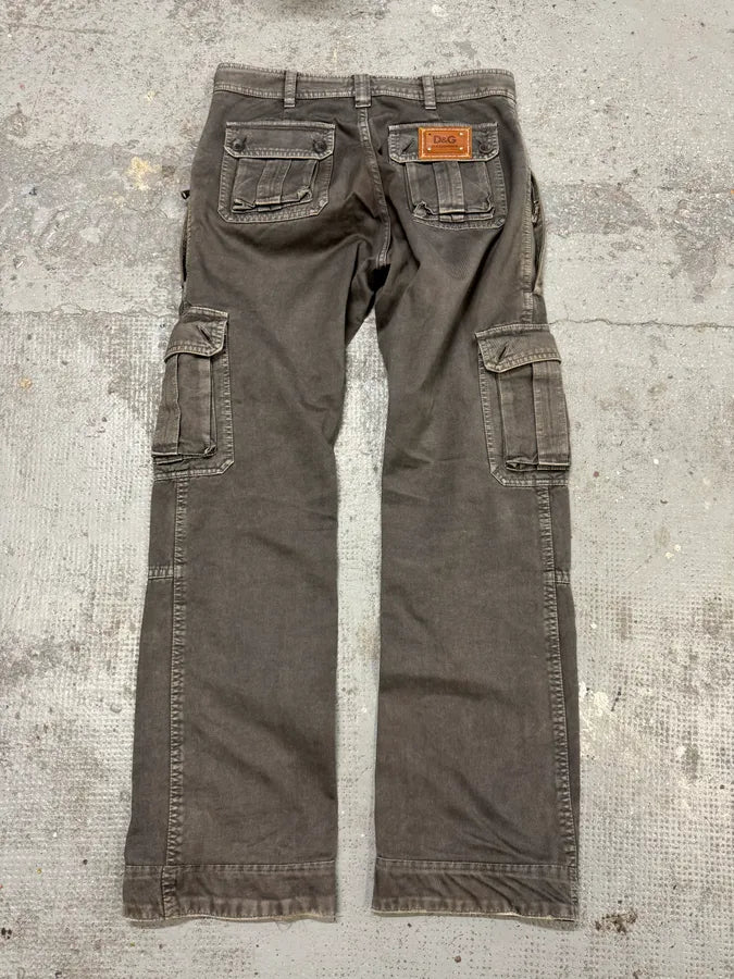 SS2008 Dolce & Gabbana Multi Pockets Grey Pants KdrjyPM 6