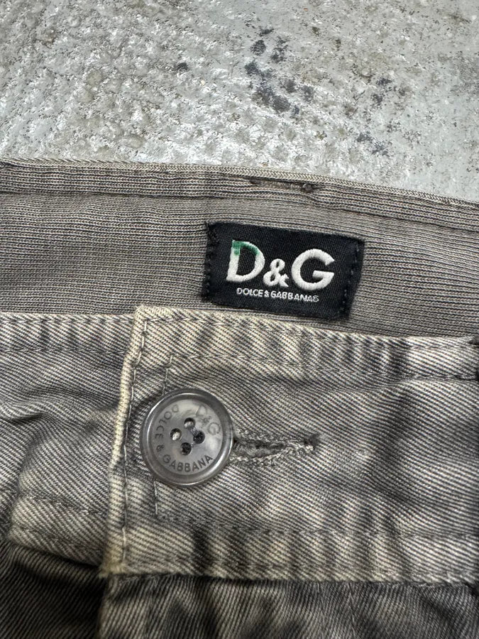 SS2008 Dolce & Gabbana Multi Pockets Grey Pants KdrjyPM 8