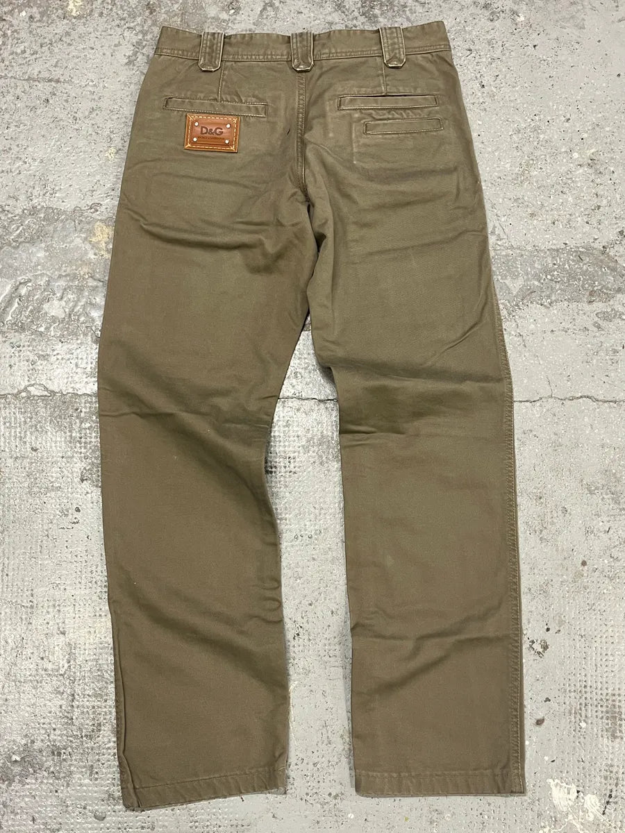 SS2008 Dolce & Gabbana Multi Pockets Khaki Green Pants vIRaWrN 6