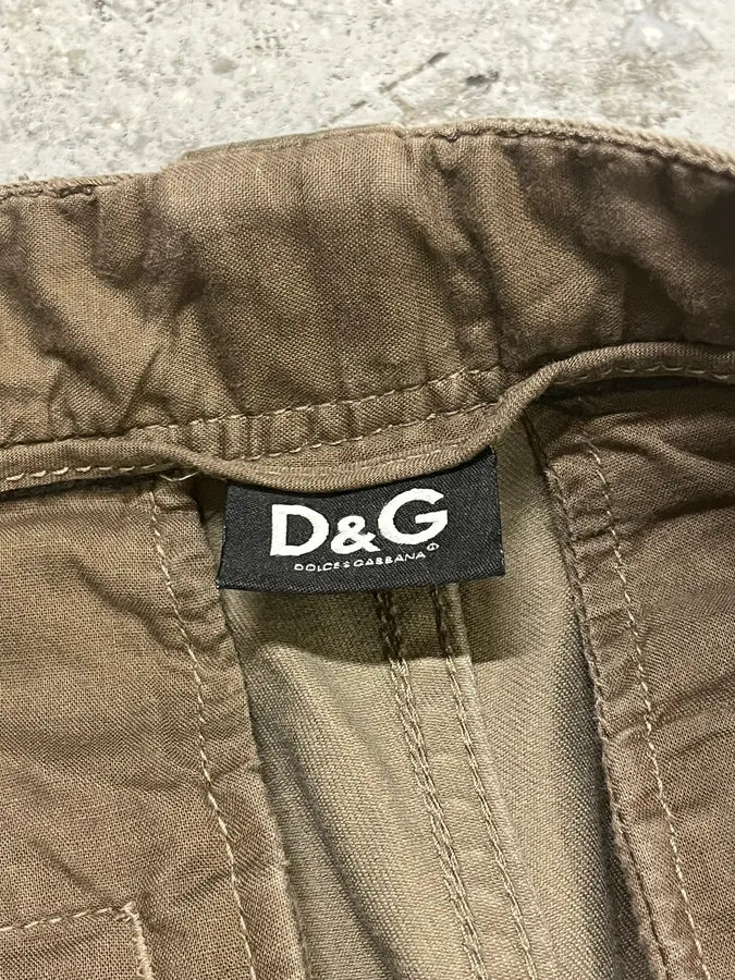 SS2008 Dolce & Gabbana Multi Pockets Khaki Green Pants vIRaWrN 8